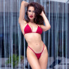 Chilirose - Cr 4449 Ensemble Bikini Rouge S/M